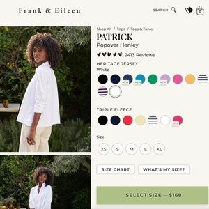 Frank And Eileen Patrick Henley - S Ice Blue - Never worn